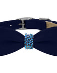 Midnight Puparoxy Indigo Bow Tie 1/2" Collar
