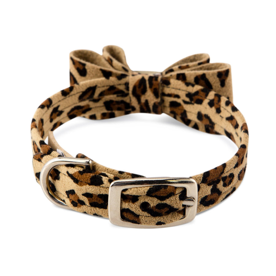Cheetah Couture Big Bow Collar