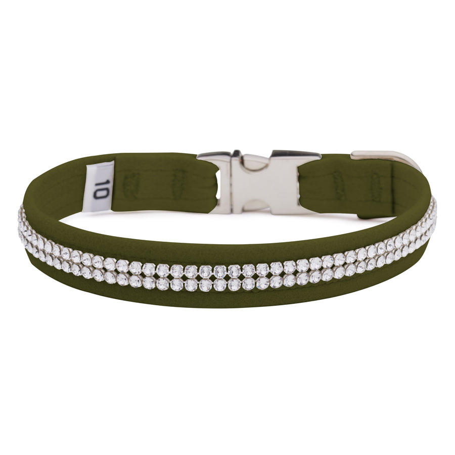 Olive 2 Row Giltmore Perfect Fit Collar