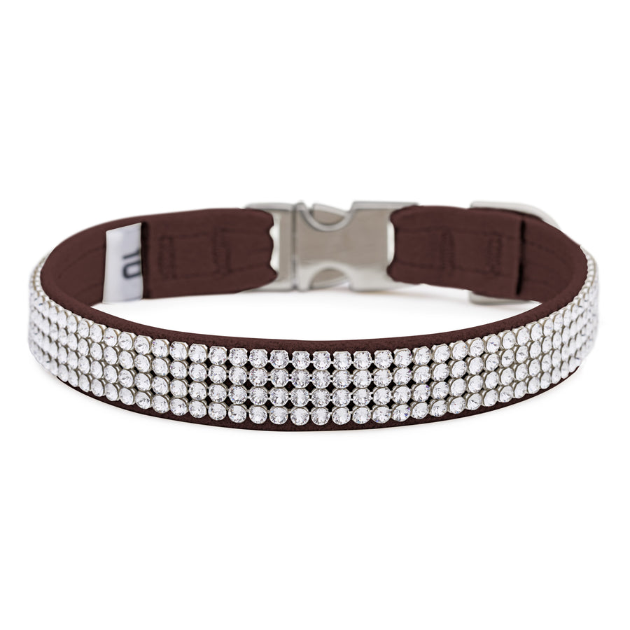 Chocolate 4 Row Giltmore Perfect Fit Collar