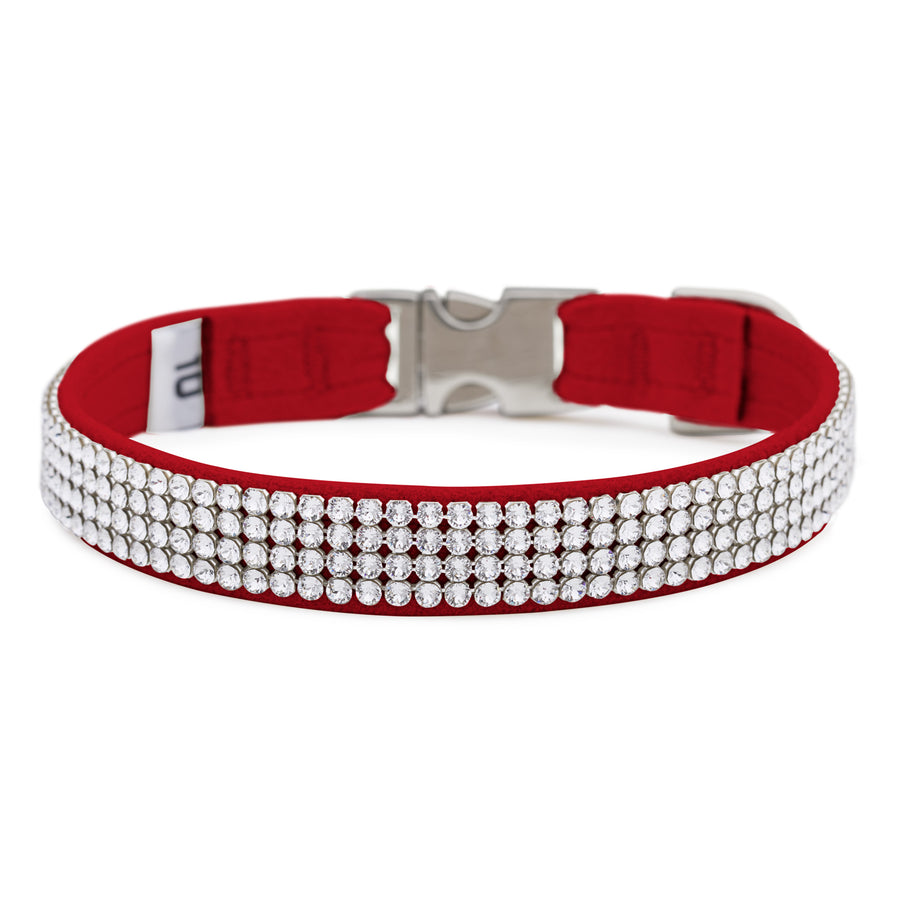 Red 4 Row Giltmore Perfect Fit Collar