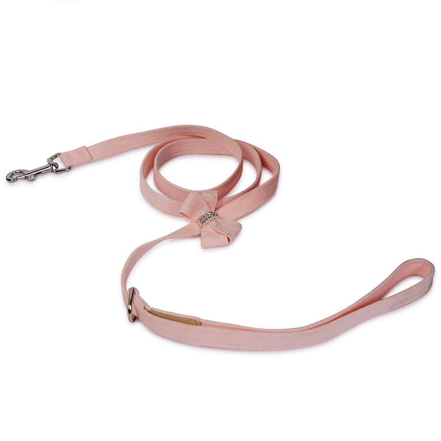 Puppy Pink Glitzerati Nouveau Bow Leash