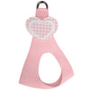 Pink is Love 3 Layer Heart Step In Harness by Susan Lanci Designs - front view
