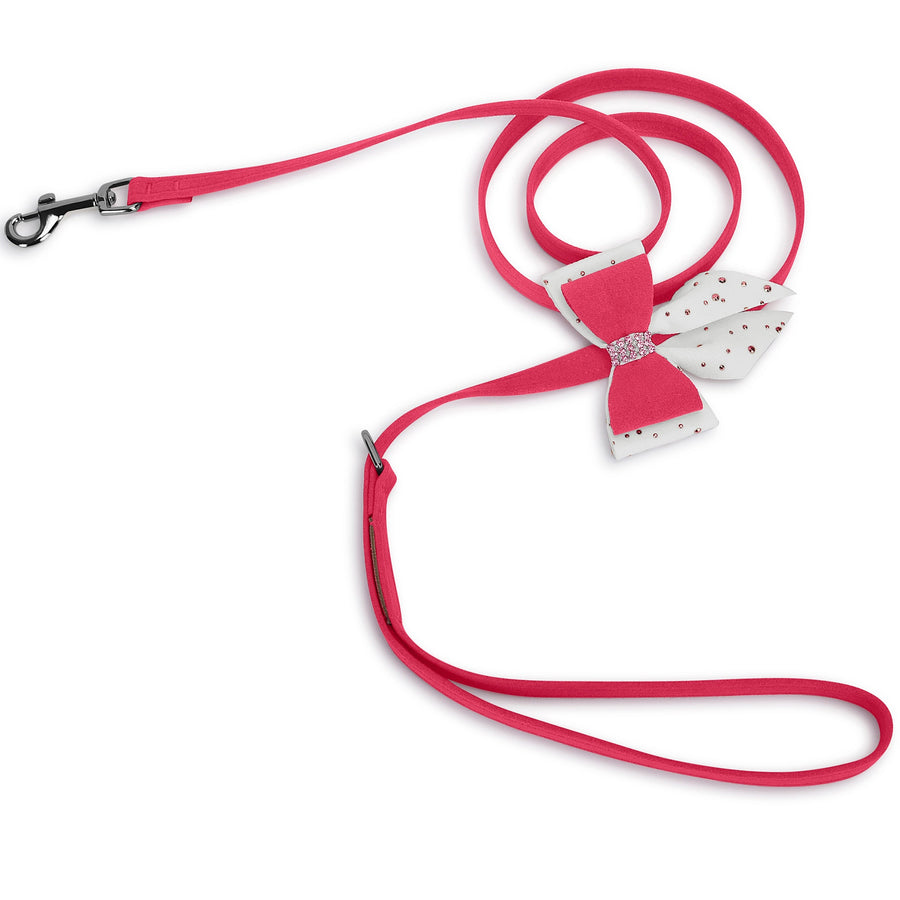 Pink is Love Double Tail Bow Leash