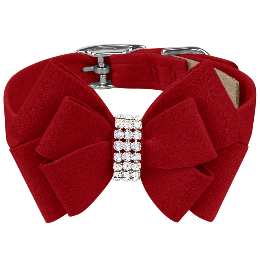Nouveau Bow Collar: Red