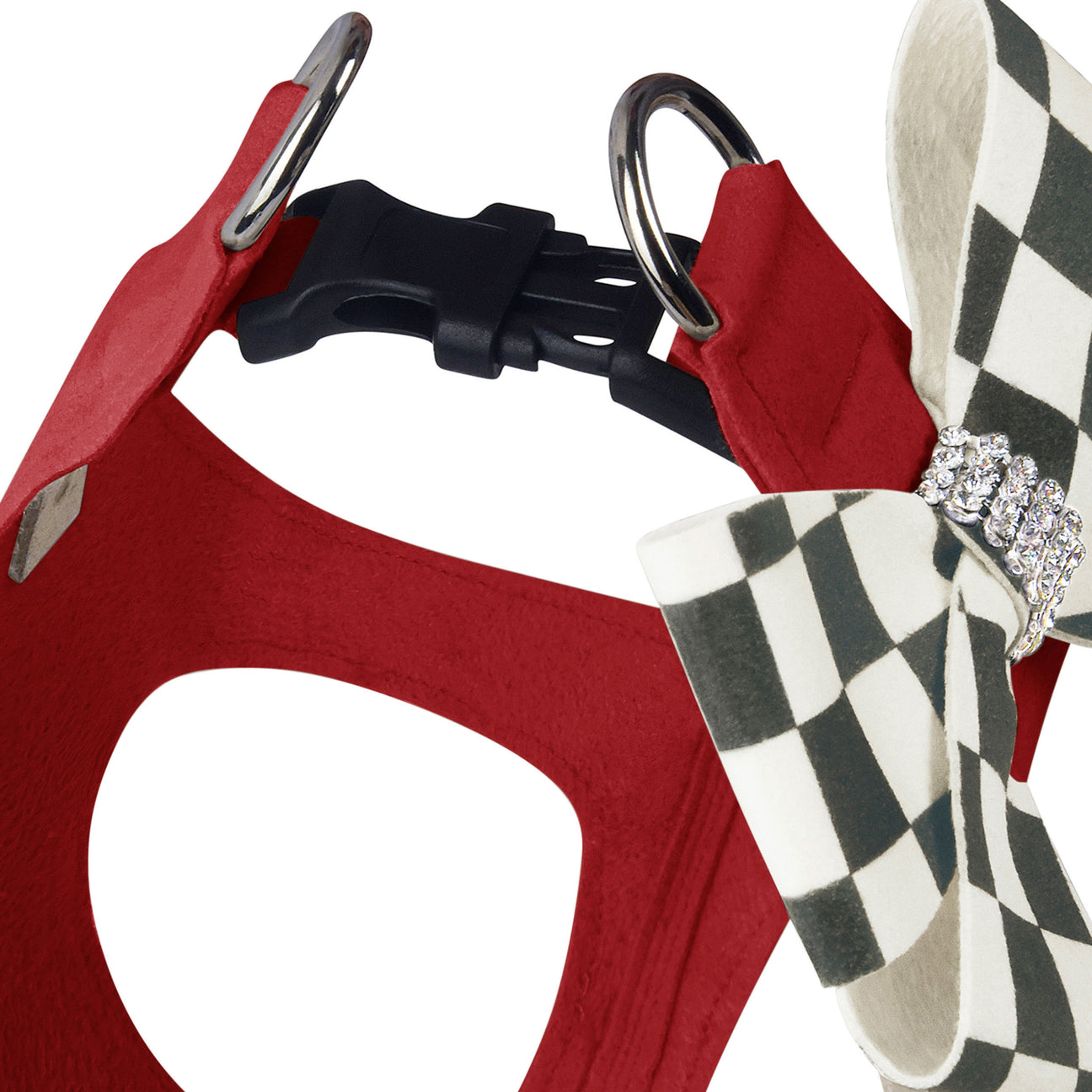 Cuddle Carrier Windsor Check with Nouveau Bow in Red main image 1