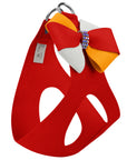 Game Day Glam Red Pepper Pinwheel Bow Step In Harness