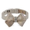 Champagne Glitzerati Nouveau Bow Collar