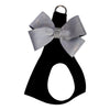 Platinum Glitzerati Nouveau Bow Step In Harness by Susan Lanci Designs - front view