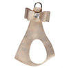 Champagne Glitzerati Big Bow Step in Harness by Susan Lanci Designs - front view