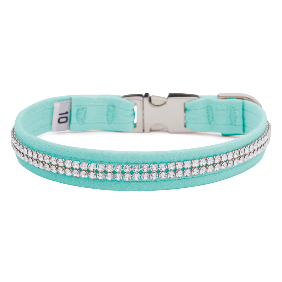 Tiffi Blue 2 Row Giltmore Perfect Fit Collar