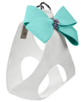 Tiffi Blue Nouveau Bow with Aurora Borealis Giltmore Step In Harness
