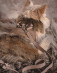 Fawn Gingham Double Nouveau Bow Bronze Fox Fur Coat